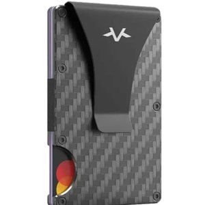 Carbon Fiber Wallet,Slim Minimalist Wallet for Men,RFID Blocking Aluminum Metal
